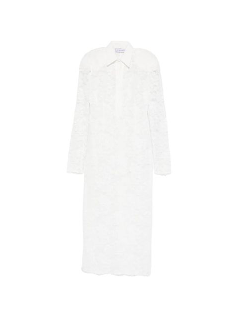 Rowen Rose lace-overlay midi dress - White - zdjęcie produktu nr 1