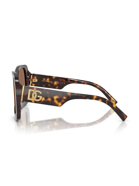 Dolce & Gabbana okulary przeciwsłoneczne damskie kolor brązowy 0DG4513