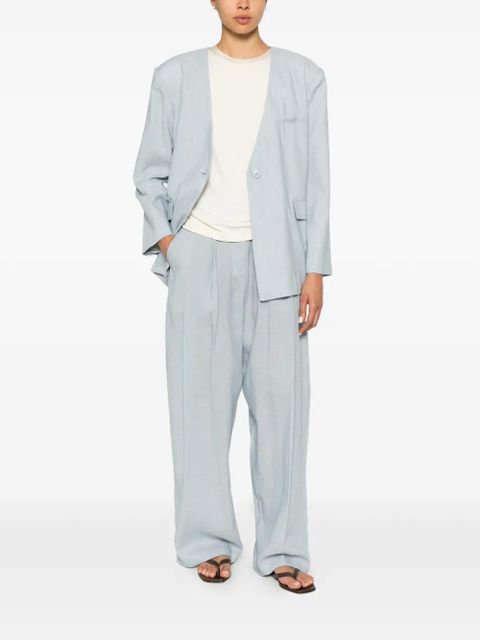 Eleh pleated wide-leg trousers - Blue - zdjęcie produktu nr 2