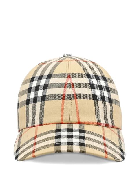 Burberry check cap - Neutrals - zdjęcie produktu nr 1