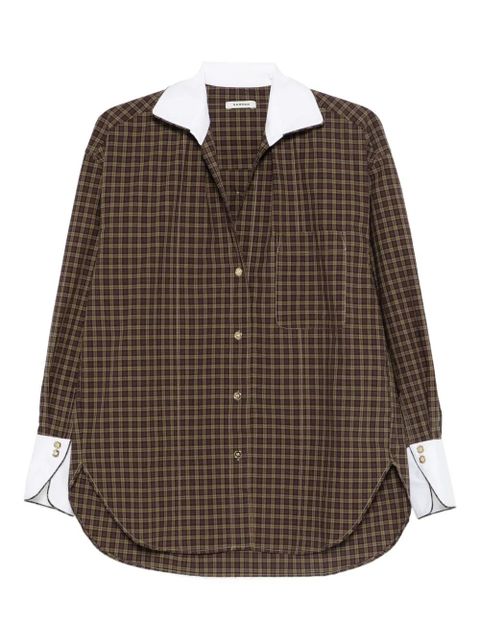 SANDRO plaid shirt - Brown - zdjęcie produktu nr 1