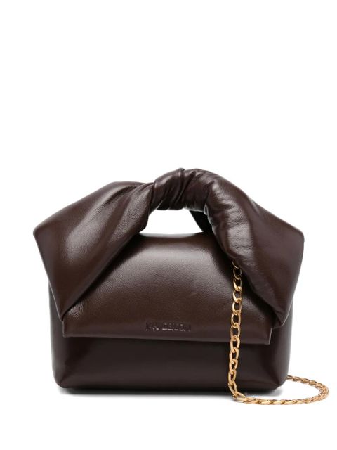 JW Anderson knotted leather tote bag - Brown - zdjęcie produktu nr 1