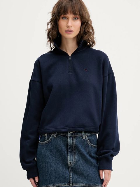 Tommy Jeans bluza damska kolor granatowy gładka DW0DW20946 - zdjęcie produktu nr 1
