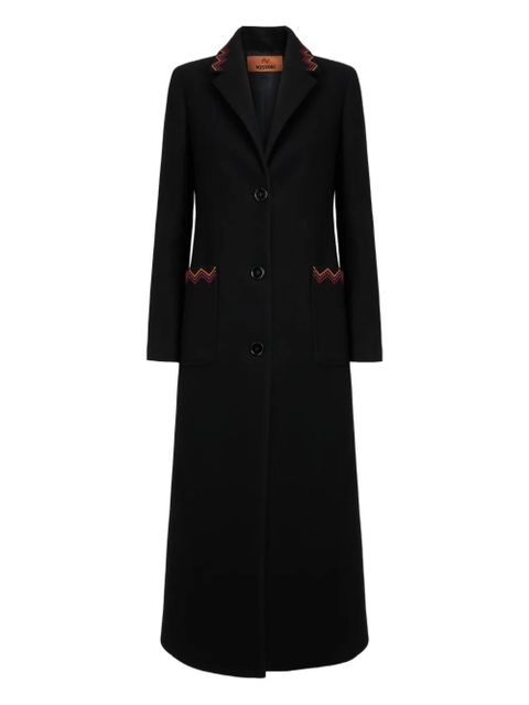 Missoni button-closure coat - Black - zdjęcie produktu nr 1