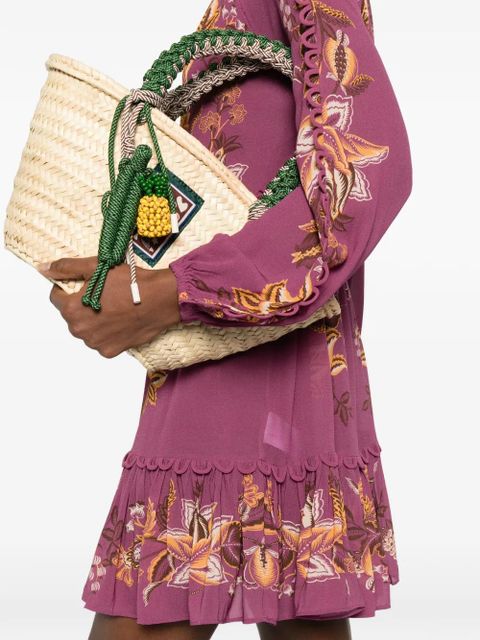 FARM Rio ruffled floral mini dress - Pink