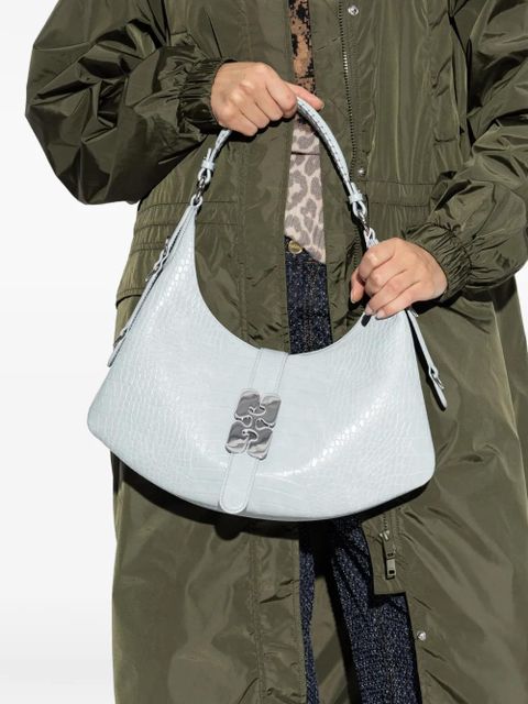 GANNI leather tote bag - Blue - zdjęcie produktu nr 2