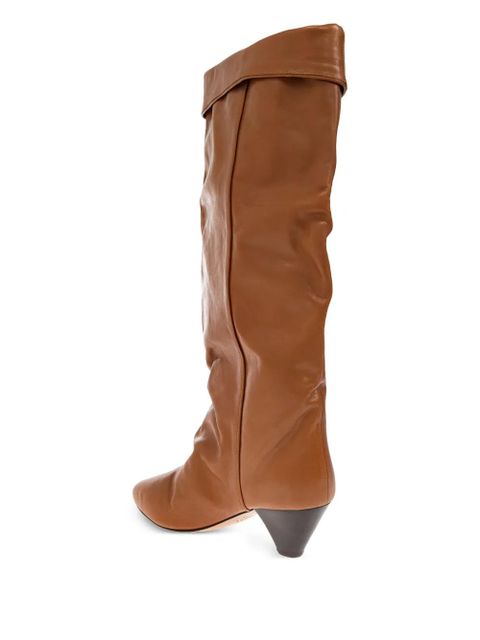 ISABEL MARANT 65mm Elita leather knee-high boots - Brown