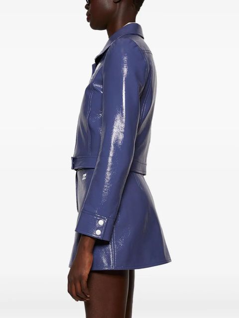 Courrèges Reedition Vinyl jacket - Blue - zdjęcie produktu nr 2