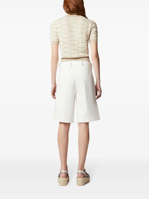 Tod's chain-motif knitted top - Neutrals