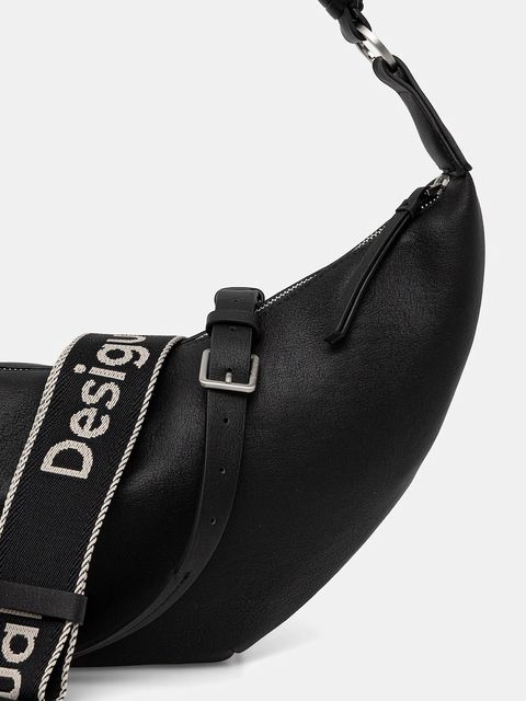 Desigual torebka HALF LOGO ZANTE BLACK kolor czarny 25WAXP52