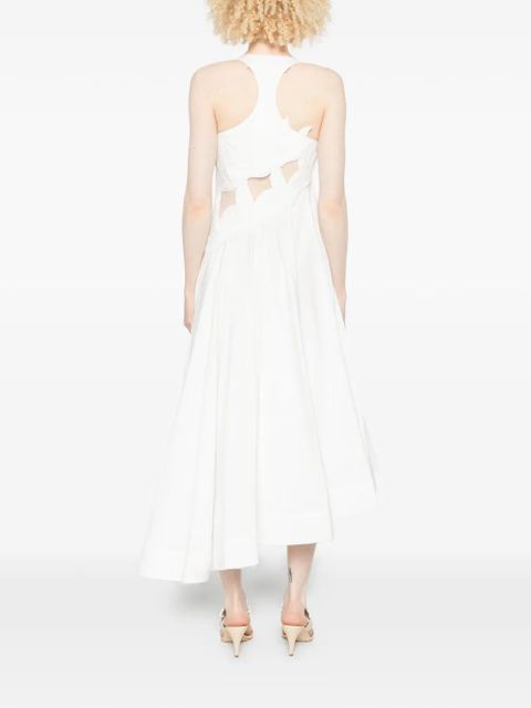 ZIMMERMANN Luna appliqué midi dress - Neutrals