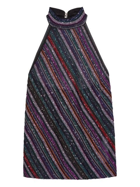 Missoni striped sequin halter top - Black - zdjęcie produktu nr 2