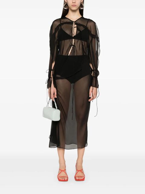 Christopher Esber Bias Concave midi dress - Black - zdjęcie produktu nr 2