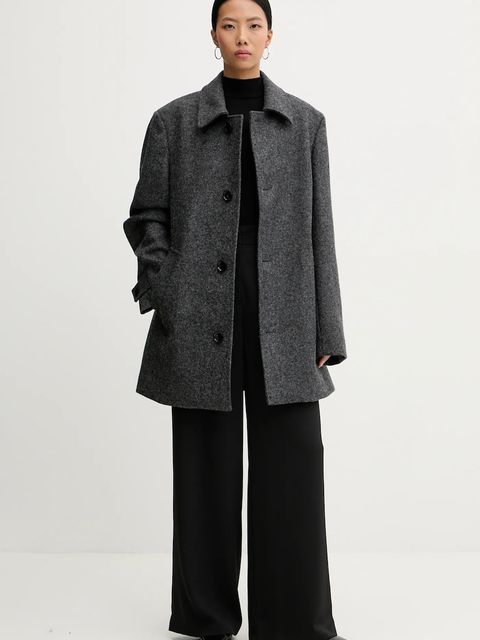 Bally płaszcz wełniany kolor szary M0BA308F - zdjęcie produktu nr 2