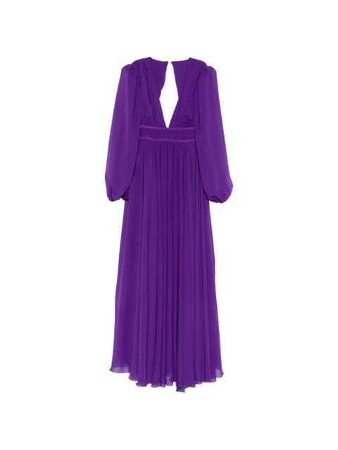 PINKO Pelagos V-neck maxi dress - Purple - zdjęcie produktu nr 1