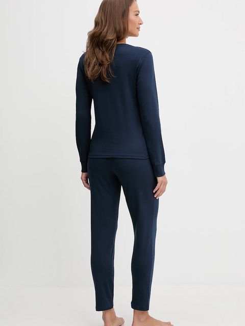 Fila piżama bawełniana damska kolor granatowy bawełniana FPW4220