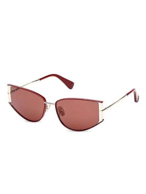 Max Mara Eyewear geometric-framed sunglasses - Gold - zdjęcie produktu nr 1
