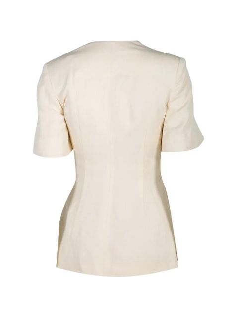 Faithfull the Brand Ida knot blouse - Neutrals - zdjęcie produktu nr 2