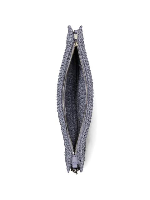 Tory Burch Ella hand-crocheted pouch - Grey