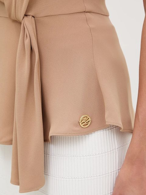 Karl Lagerfeld bluzka damska kolor zielony gładka A3W11017