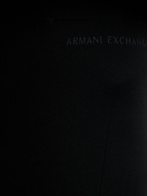 Armani Exchange spódnica kolor czarny midi ołówkowa XW001302 AF10352