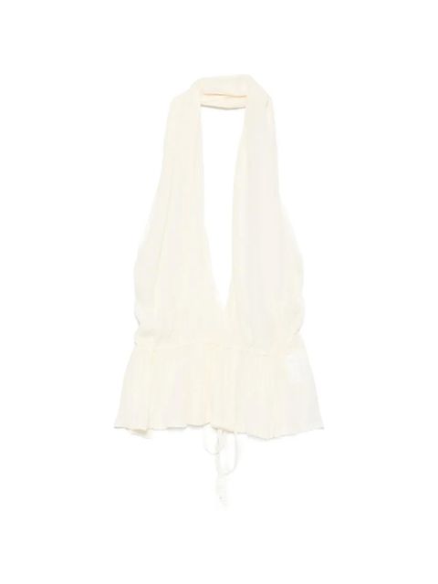 Aya Muse Palli halterneck top - Neutrals - zdjęcie produktu nr 1