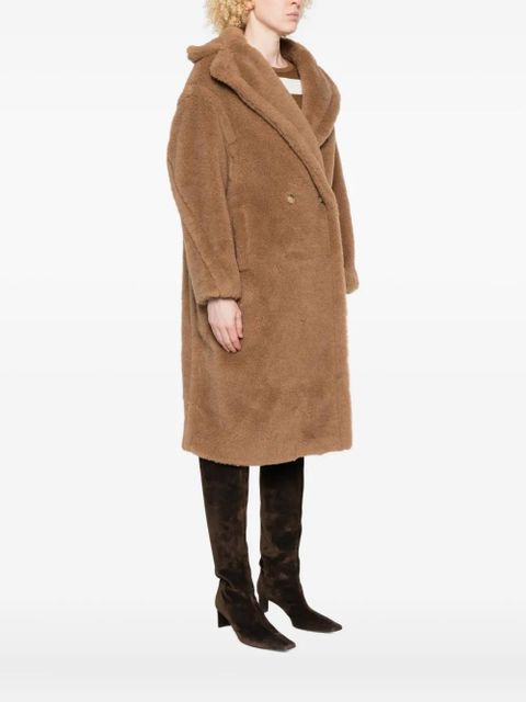 Max Mara teddy double-breasted coat - Neutrals