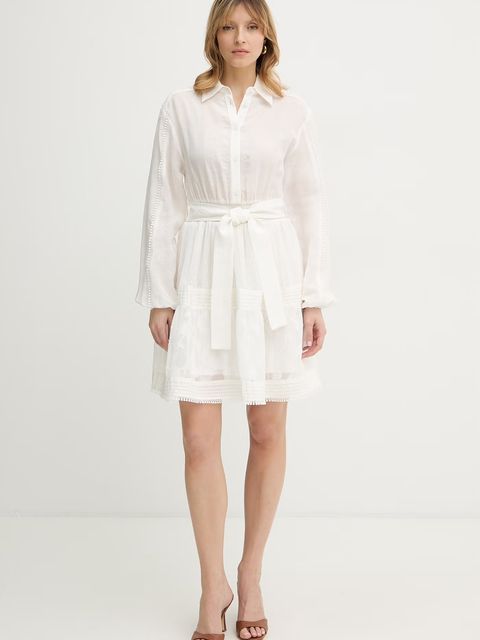 Silvian Heach sukienka z dodatkiem lnu FALEN - zdjęcie produktu nr 2