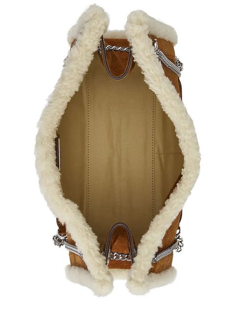 Lauren Ralph Lauren torebka zamszowa kolor brązowy 431980182