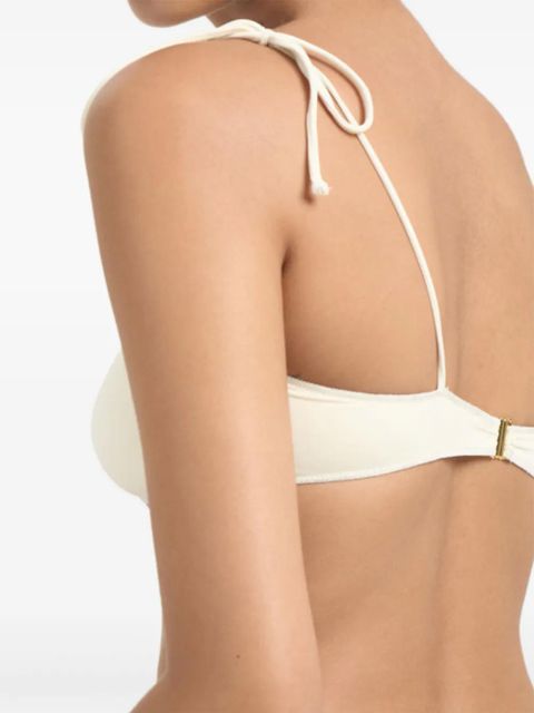 La Reveche rose-detail bandeau bikini top - Neutrals - zdjęcie produktu nr 2