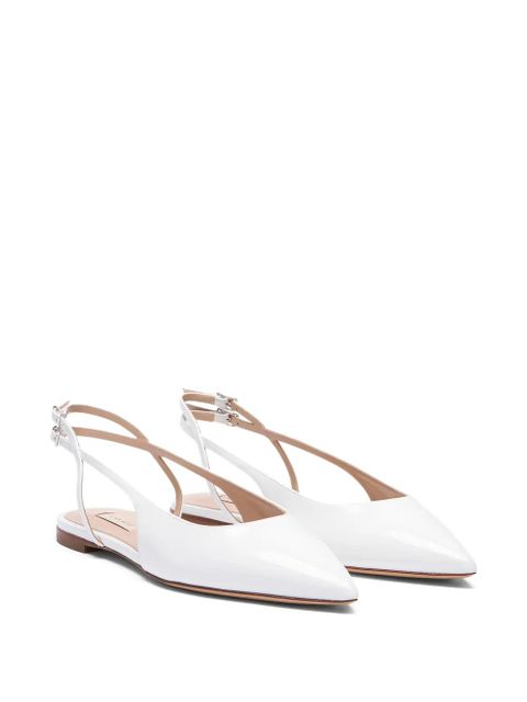 Casadei Dancer ankle strap flat pumps - White - zdjęcie produktu nr 2