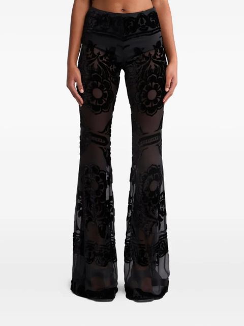 ETRO floral flared trousers - Black - zdjęcie produktu nr 2