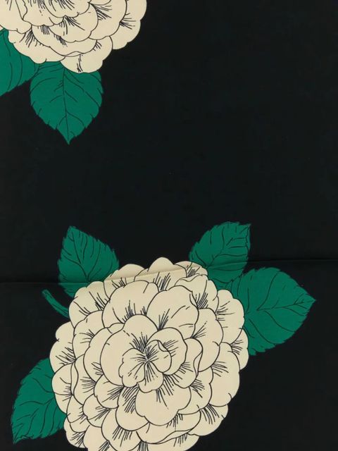 Valentino Garavani floral-printed scarf - Black