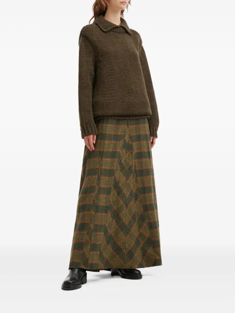 OUR LEGACY button-collar sweater - Green