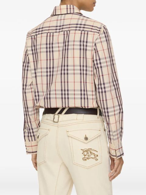 Burberry regular fit Check cotton shirt - Neutrals