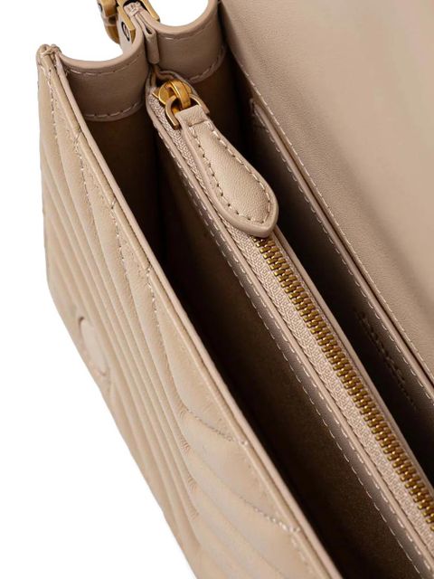 PINKO mini Love Click cross body bag - Brown