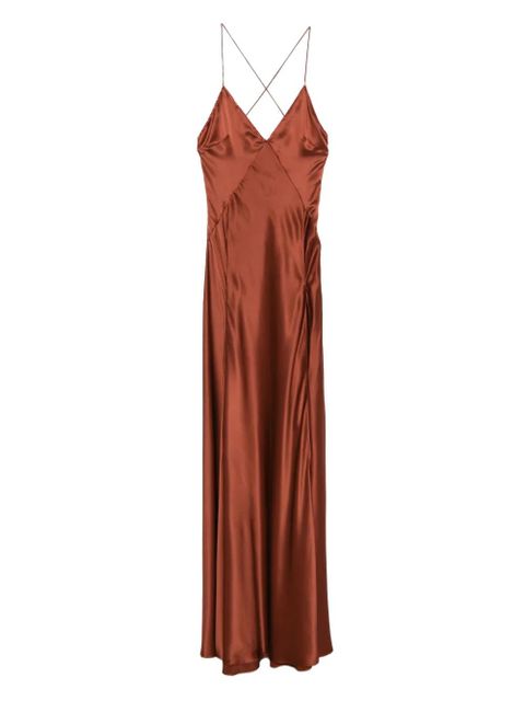 AMIRI satin dress - Brown - zdjęcie produktu nr 1