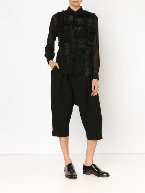 Comme Des Garçons ruffle detail shirt - Black - zdjęcie produktu nr 2