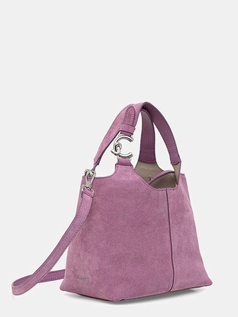 Coccinelle torebka zamszowa kolor fioletowy E1.THE.58.01.01