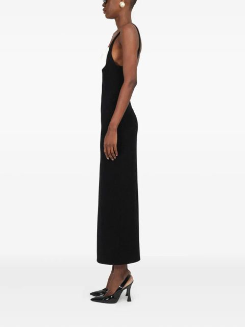 Rowen Rose sleeveless jersey midi dress - Black