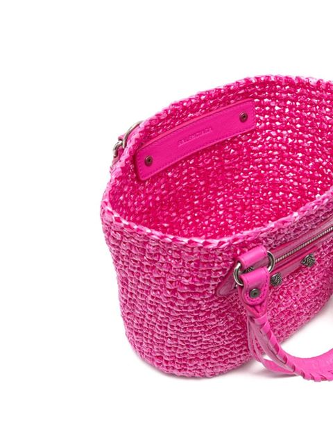 Balenciaga small Le Cagole Panier tote bag - Pink - zdjęcie produktu nr 2