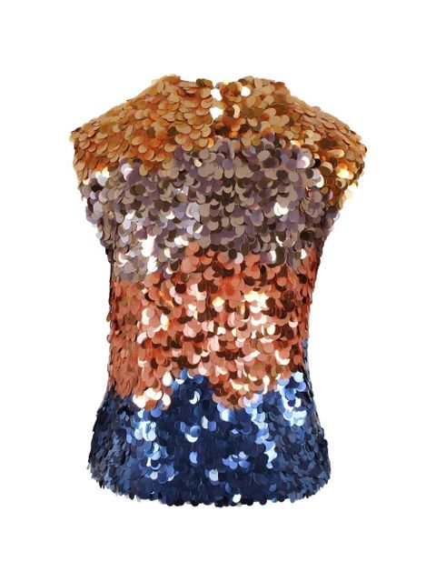 Ulla Johnson Remi sequin-embellished sleeveless top - Gold - zdjęcie produktu nr 2