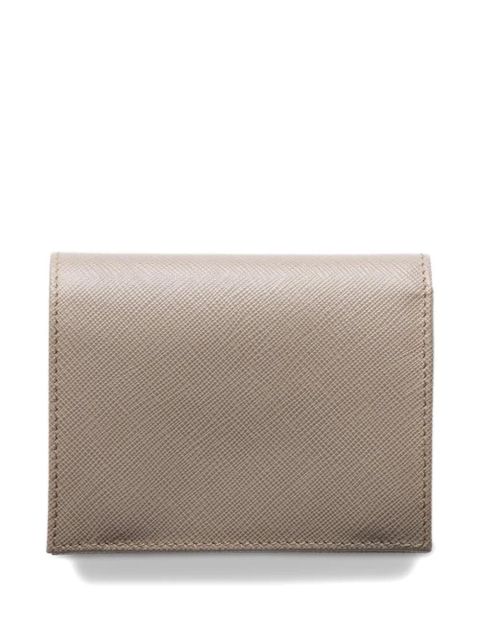 Prada triangle-logo saffiano leather wallet - Neutrals - zdjęcie produktu nr 2