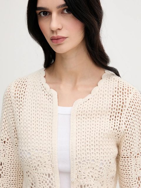 Hoss Intropia kardigan damski kolor beżowy lekki 6319513