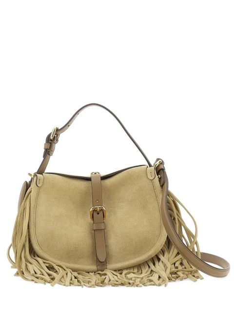 ETRO Pony fringe-design buckle-detail leather shoulder bag - Neutrals - zdjęcie produktu nr 1