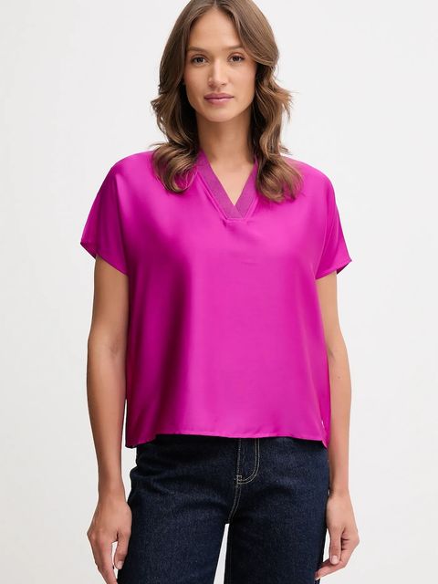 Joseph Ribkoff bluzka damska kolor fioletowy gładka 253921 - zdjęcie produktu nr 1