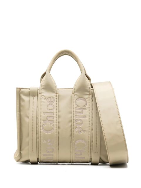 Chloé small Woody tote bag - Neutrals
