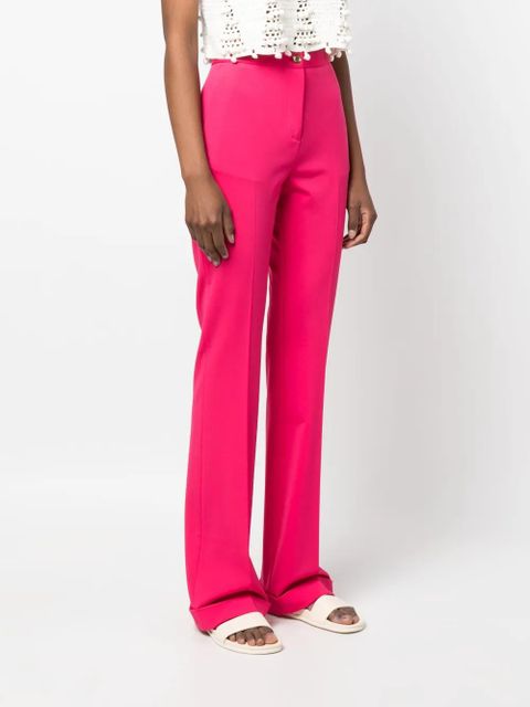 PINKO pressed-crease high-waist trousers