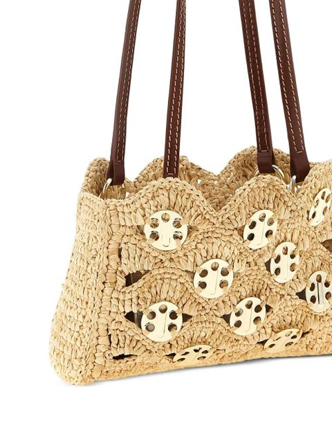 Rabanne 1969 pads appliqué shoulder bag - Neutrals