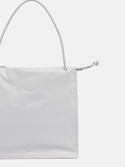 Coccinelle torebka skórzana kolor szary E1 SS5 11 01 01 - zdjęcie produktu nr 2